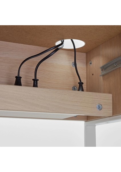 Mıcke Çalışma Masası Ağartılmış Meşe Görünümlü 73 x 50 Cm