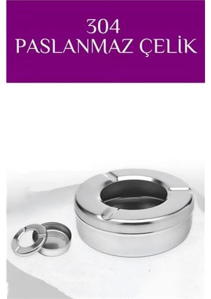 Modacar Inox Çelik Küllük – 13CM x 4 cm | Modern, Hijyenik ve Dayanıklı Tasarım fiyatları