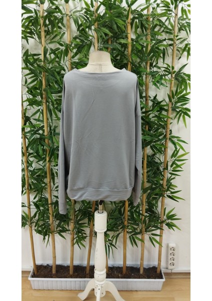 Kadın Uzun Kollu Bisiklet Yaka Desenli Viskon Iki Iplik Bluz indirimleri