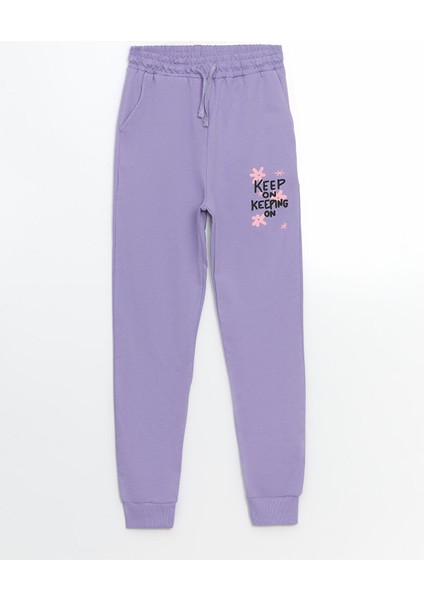 Yeni Sezon Beli Lastikli Kız Çocuk Jogger Eşofman Altı