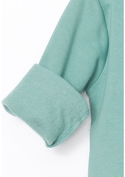 Yeni Sezon Bisiklet Yaka Baskılı Kız Çocuk Sweatshirt modelleri