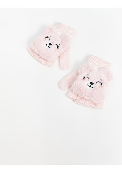 Yeni Sezon Nakışlı Kız Çocuk Eldiven