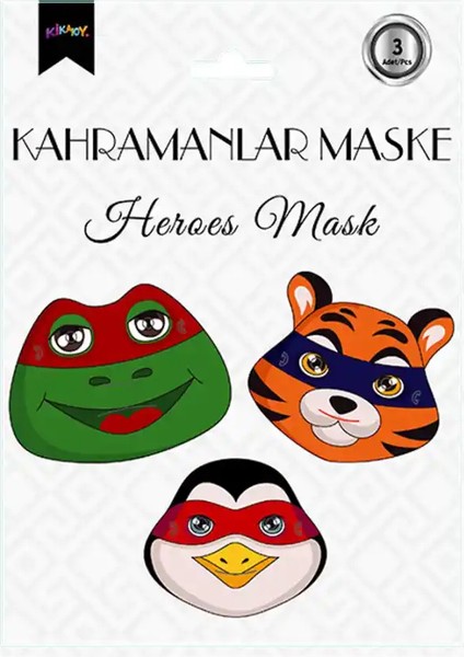 Kahramanlar Karton Maske