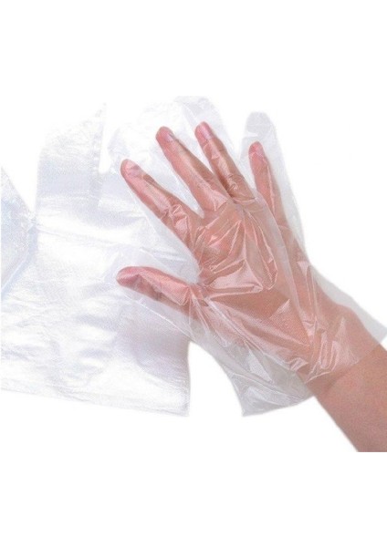 HDPE Eldiven Tek Kullanımlık Şeffaf - 100 Adet fiyatları