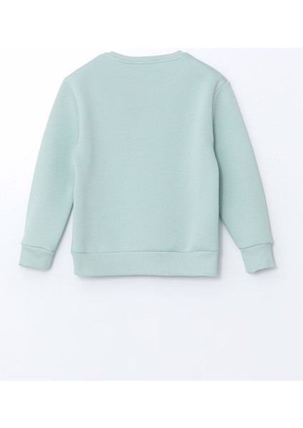 Yeni Sezon Bisiklet Yaka Baskılı Kız Çocuk Sweatshirt fiyatları