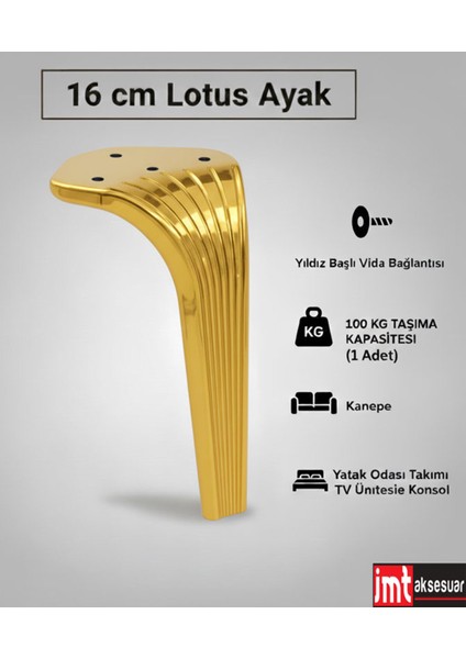 Lotus Koltuk Yatak Odası Tv Ünitesi Konsol ve Sehpa Ofis Mobilyası Ayağı 16 cm fiyatları