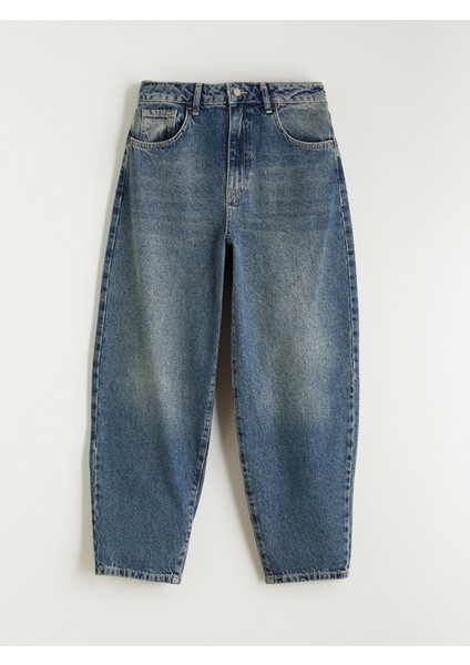 Yeni Sezon Barrel Fit Kadın Jean Pantolon
