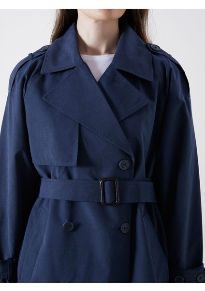 Yeni Sezon Kruvaze Yaka Oversize Kadın Trençkot modelleri