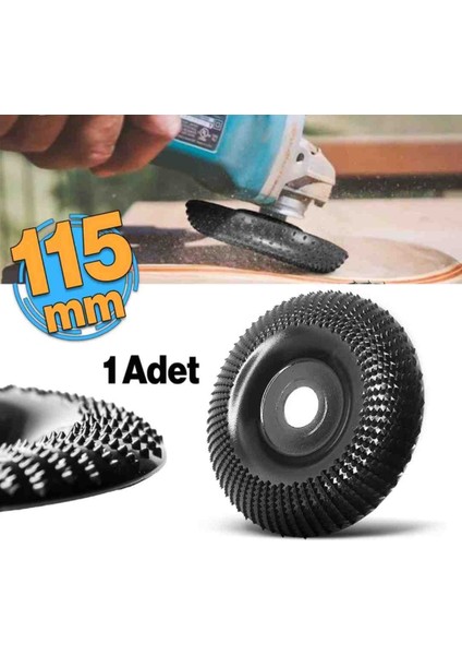 Ahşap Ağaç Törpü Eğe Disk Şekillendirme 115 mm Avuç Taşlama Uyumlu