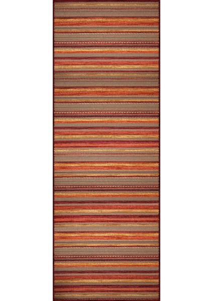 Vella Çizgili Multi Polyester ve Pamuklu Yıkanabilir Kaydırmaz Taban Dijital Baskı Halı modelleri