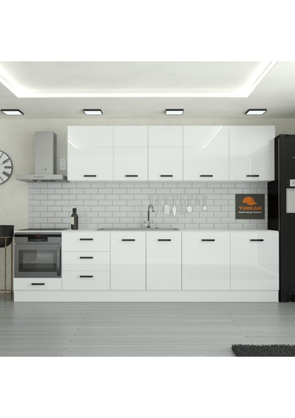 320 cm Mutfak Dolabı Mdf Kapak Tezgah Dahil YRKN320 97
