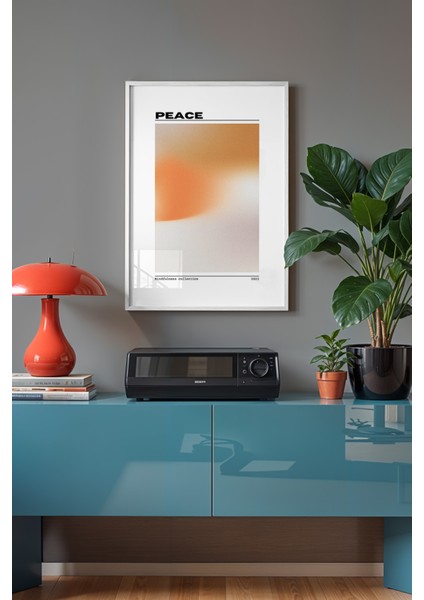 Aura Serisi Beyaz Çerçeveli Poster, Tablo NO:129 fiyatları