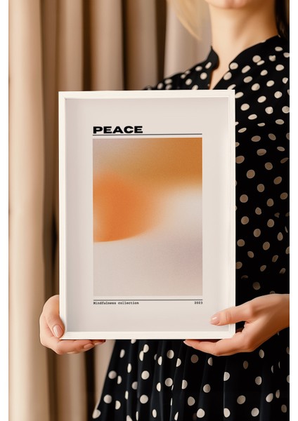 Aura Serisi Beyaz Çerçeveli Poster, Tablo NO:129 modelleri