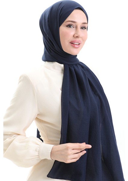 Pamuklu Soft Şal 70283-23 Lacivert