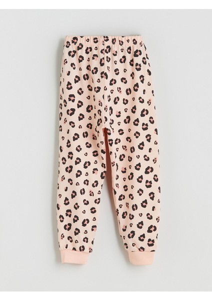 Yeni Sezon Leopar Desenli Kız Çocuk Pijama Alt