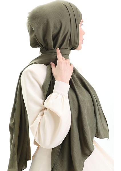 Pamuklu Soft Şal 70283-10 Kına Yeşili modelleri