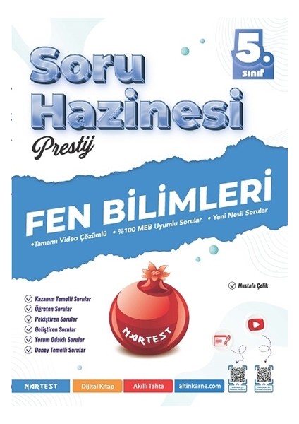 Nartest 5.sınıf Prestij Matematik,fen,türkçe,sosyal Bilgiler,ingilizce Soru Hazinesi modelleri