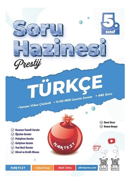 Nartest 5.sınıf Prestij Matematik,fen,türkçe,sosyal Bilgiler,ingilizce Soru Hazinesi fırsatları