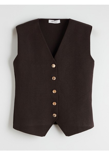 Yeni Sezon V Yaka Kadın Triko Yelek indirimleri