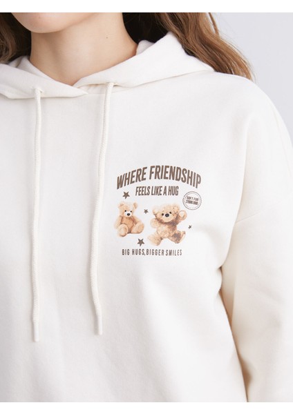 Yeni Sezon Baskılı Oversize Kadın Kalın Hoodie modelleri