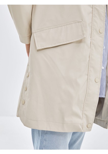 Yeni Sezon Kadın Kapüşonlu Düz Yağmurluk fırsatları