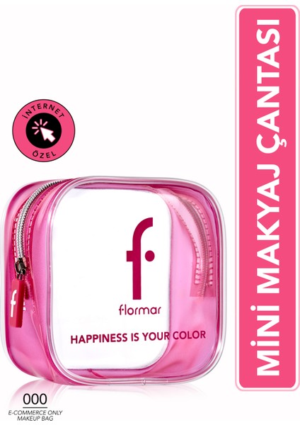 Pembe Transparan Makyaj Çantası 8682536111430