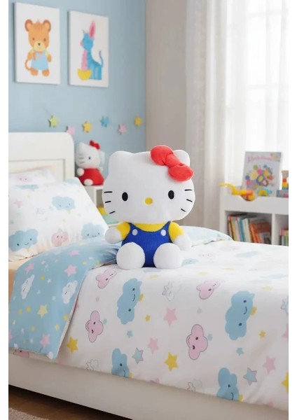 Sanrio Lisanslı Oturan Peluş Oyuncak (26 Cm) - Hello Kitty