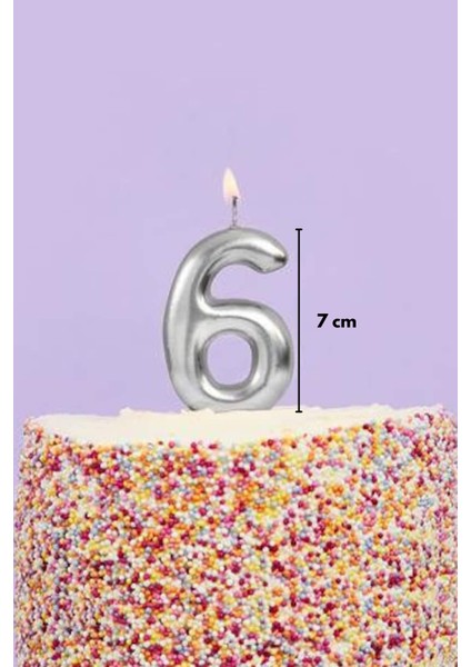 Gümüş 6 Rakamı Mum fiyatları