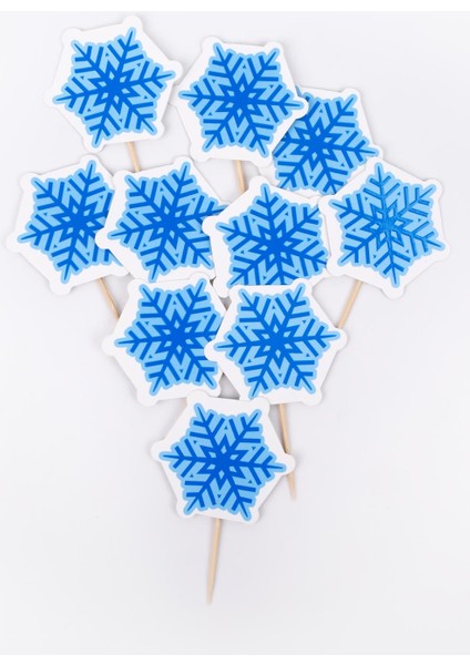 Mavi Kar Tanesi 10'lu Kürdan Pasta Süsü indirimleri
