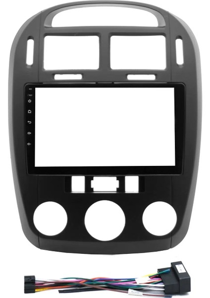 Kıa Cerato 2006-2009 Siyah 9'' Çerçevesi - Soket