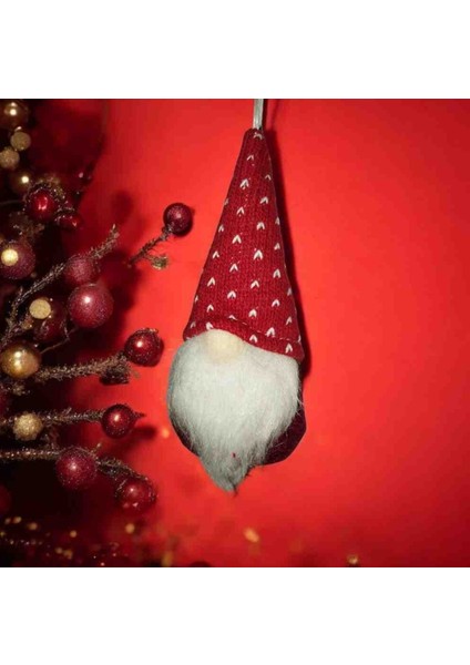 Yaşlı Kırmızı Renk Noel Şans Cücesi 15 cm Peluş Iskandinav Tarz Bebek fiyatları