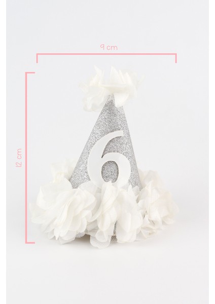 Gümüş 6 Yaş Huni Doğum Günü Klips Toka modelleri