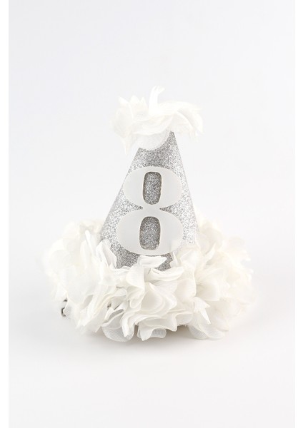 Gümüş 8 Yaş Huni Doğum Günü Klips Toka modelleri