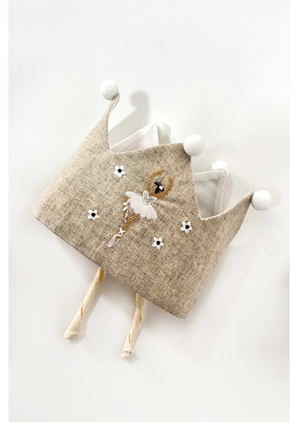 Bej Ponponlu Balerin Nakışlı Kız Çocuk Saç Bandı indirimleri