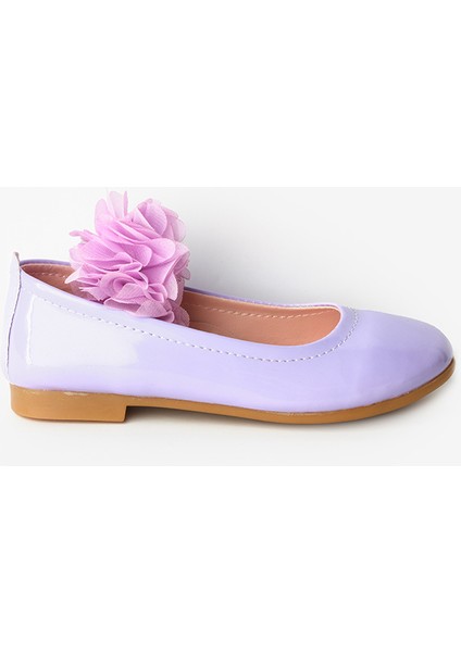 Lila Tül Çiçekli Kız Çocuk Ayakkabı indirimleri