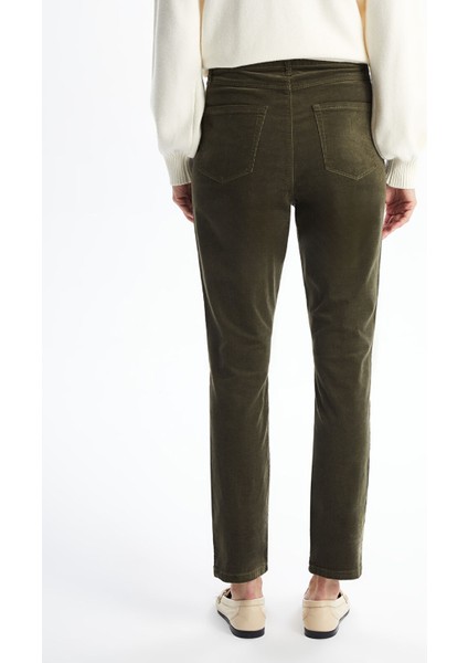 Yeni Sezon Dar Fit Kadife Kadın Pantolon indirimleri