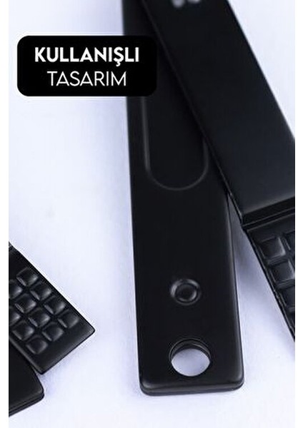 Siyah Deri Çantalı 17 Parça Manikür Seti Paslanmaz Çelik Aletlerle Taşınabilir