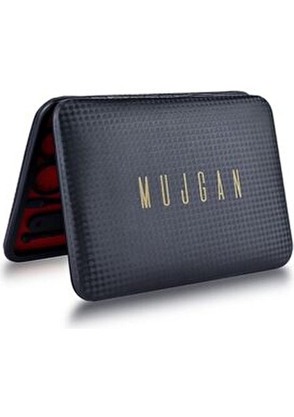 Siyah Deri Çantalı 17 Parça Manikür Seti Paslanmaz Çelik Aletlerle Taşınabilir