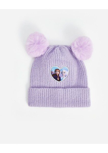 Yeni Sezon Frozen Baskılı Ponponlu Kız Çocuk Bere