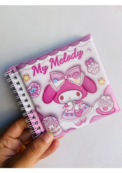 Kuromi My Melodi Melody Yumuşak Squishy Sukuşi Kapak Sticker Etiket Çıkarma Albümü Defteri