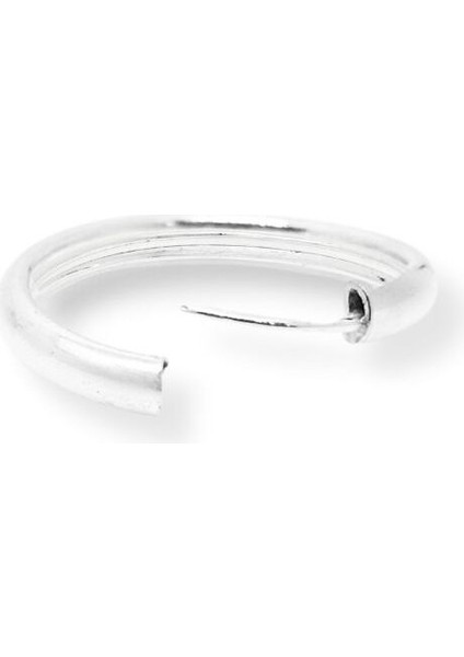 Oval Hatlı Yuvarlak Gümüş Halka Küpe – 925 Ayar, 2X2CM-3MM Kalınlık modelleri