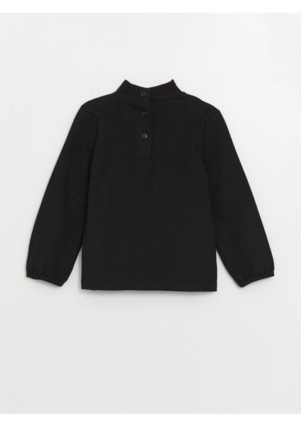 Yeni Sezon Dik Yaka Basic Kız Bebek Tişört fiyatları