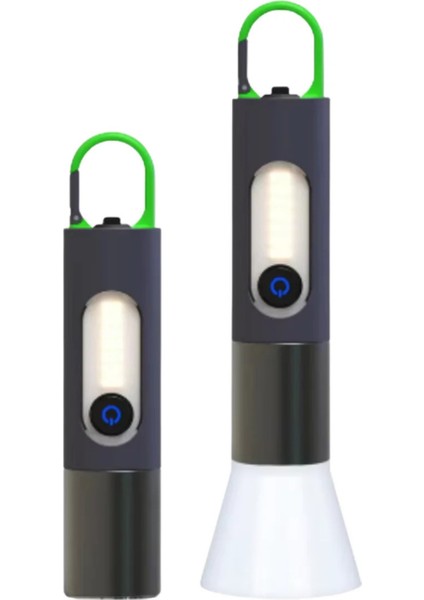 Hepu HP-836 Su Geçirmez Uzun Menzilli LED El Feneri 5730 LED 5V USB Şarjlı Taşınabilir Askılı Tasarım