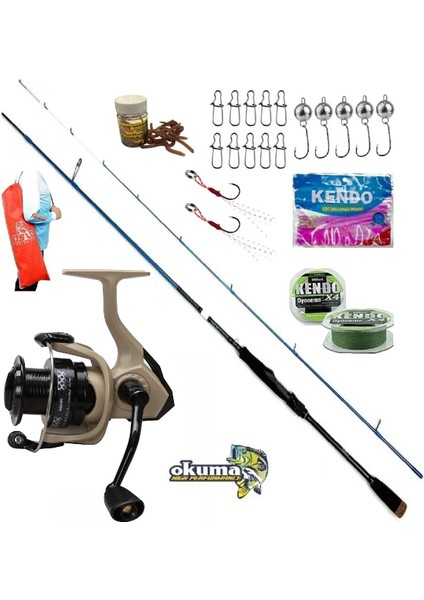 Okuma Ceymar Hd CHD-2500A 2.13MT 0,5-7gr Oslo Rock Game Lrf Olta Takımı Seti