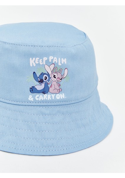Yeni Sezon Lilo ve Stitch Baskılı Kız Çocuk Bucket Şapka modelleri