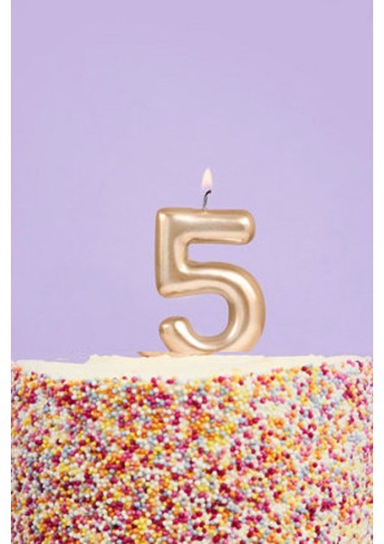 Altın 5 Rakamı Mum modelleri