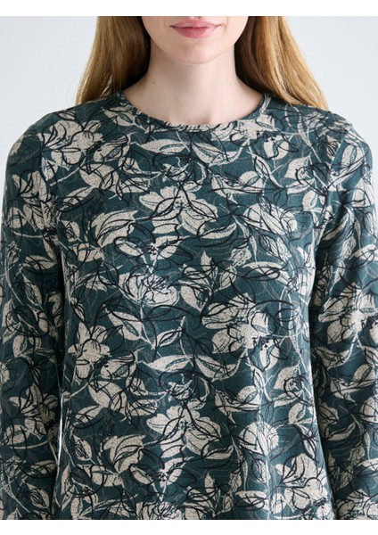 Yeni Sezon Bisiklet Yaka Desenli Bluz modelleri