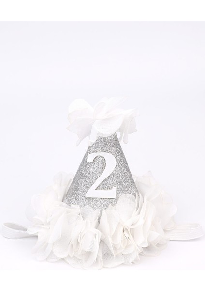 Gümüş 2 Yaş Huni Doğum Günü Tacı fırsatları