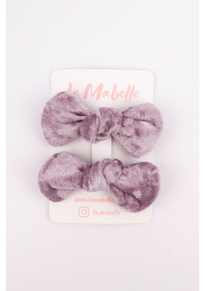 Lila 2'li Kadife Kız Çocuk Klips Toka indirimleri