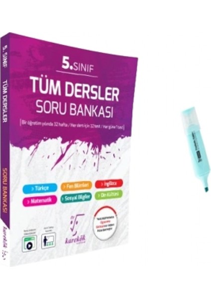5.sınıf Tüm Dersler Soru Bankası (Yeni Müfredat)